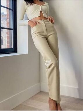 Aritzia Wilfred Melina Leather Pants